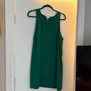 Leith Sleeveless Green Mini Dress